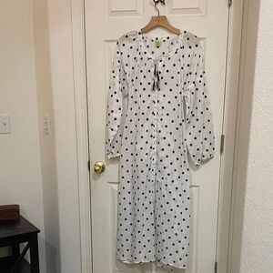 Polka Dot Long Sleeve Dress